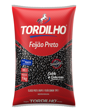 FEIJAO PRETO TORDILHO 1KG