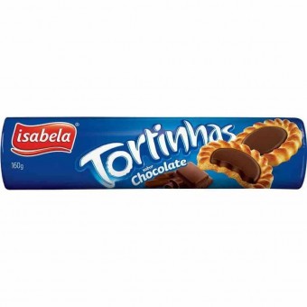 BISCOITO ISABELA TORTINHAS CHOCOLATE 140G