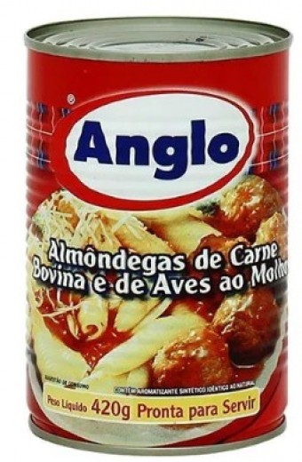 ALMONDEGA MISTA AO MOLHO LATA ANGLO 420G
