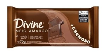 BARRA CHOC MEIO AMARGO MAIS CREMOSO 70G