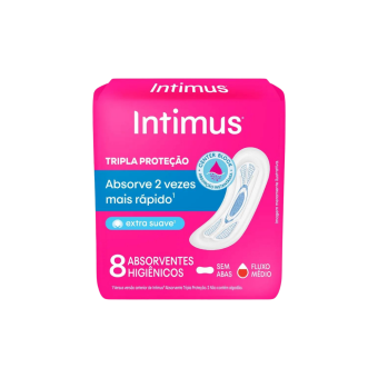 ABSORVENTE INTIMUS TRIPLA PROTEÇÃO C/8