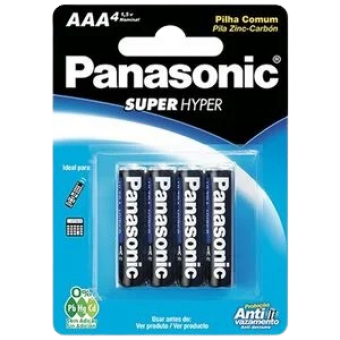 PILHA PANASONIC COMUM PALITO C/4UN