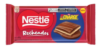BARRA DE CHOCOLATE NESTLE CHARGE RECHEADA 90G