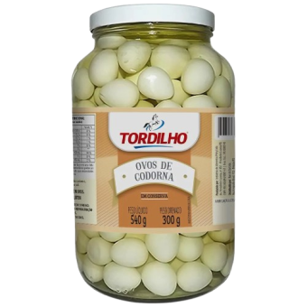 OVOS DE CODORNA EM CONSERVA TORDILHO 520G