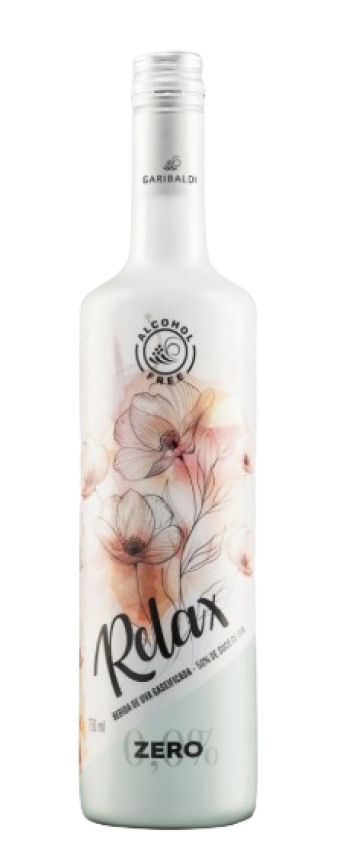 BEBIDA DE UVA GASEIFICADA RELAX ALCOHOL-FREE BRANCO DOCE 750ML