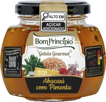 GELEIA DE ABACAXI C/ PIMENTA BOM PRINCIPIO 250G