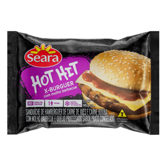 HAMBURGUER HOTHIT SEARA X- BURGUER COM BARBECUE 145G