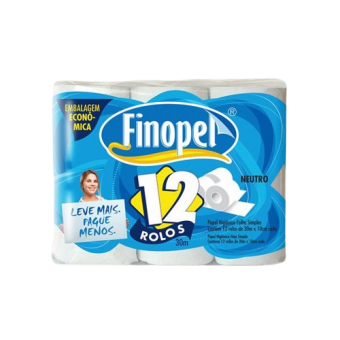 PAPEL HIG. FINOPEL 30M C/12 ROLOS