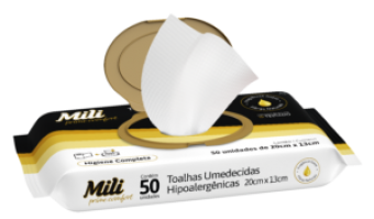 TOALHAS UMEDECIDAS MILI PRIME COMFORT 50UN