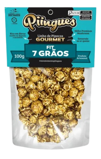 PIPOCA PIINGUES FIT 7 GRAOS 100G
