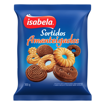 BISCOITO DOCE ISABELA AMANTEIGADO SORTIDO 300G