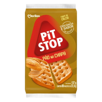 BISCOITO PIT STOP PAO CHAPA MARILAN 137G