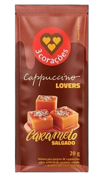 CAFE CAPPUCCINO 3CORACOES CARAMELO SALGADO SACHE 20G