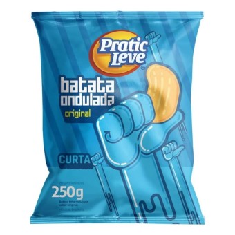 BATATA ONDULADA NATURAL PRATIC LEVE 250G