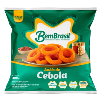 ANEIS CEBOLA EMPANADOS BEM BRASIL 400G