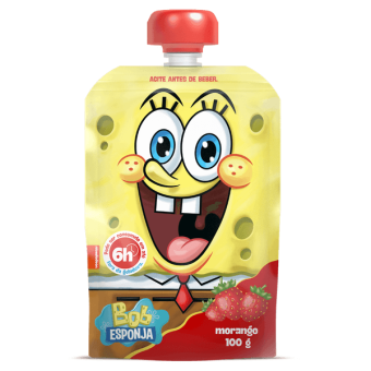 IOGURTE POUCH MORANGO BOB 100G