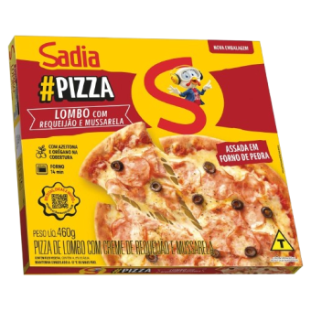 PIZZA LOMBO COM REQUEIJÃO SADIA 460G