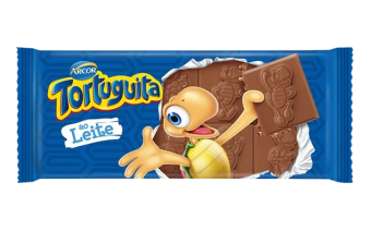 BARRA DE CHOCOLATE TORTUGUITA AO LEITE 80G