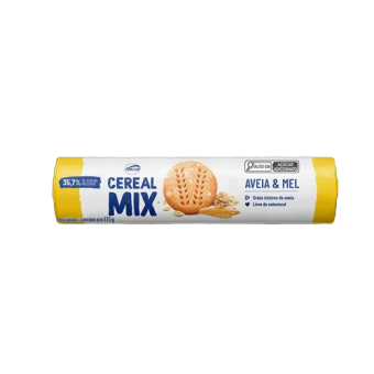 BISCOITO ARCOR CEREAL MIX AVEIA E MEL 135G