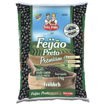 FEIJÃO PRETO TIPO 1 FRITZ&FRIDA 1KG