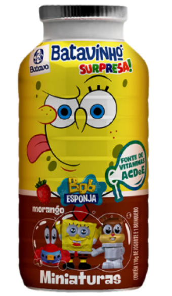 IOGURTE BOB ESPONJA MORANGO SURPRESA 110G
