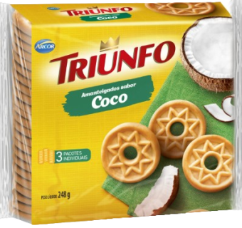 BISCOITO TRIUNFO AMANTEIGADO  COCO 248G