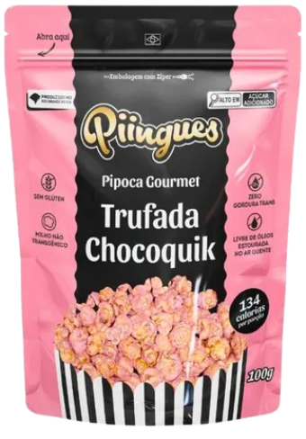PIPOCA PIINGUES TRUFADA CHOCOQUIK 100G