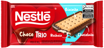 BARRA DE CHOCOLATE TRIO AO LEITE NESTLÉ 90G