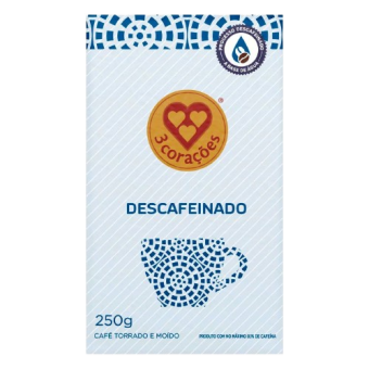 CAFE DESCAFEINADO 3 CORACOES 250G