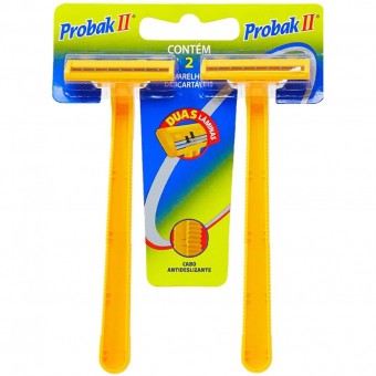APARELHO DE BARBEAR PROBAKII AMARELO C/2