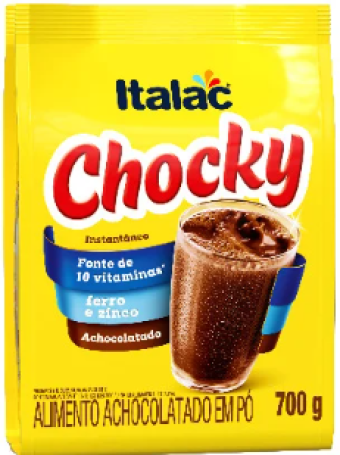 ACHOCOLATADO EM PO CHOCKY ITALAC 700G