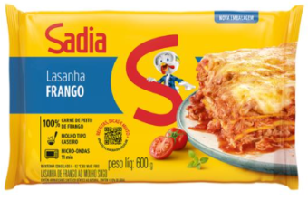 LASANHA FRANGO AO MOLHO SUGO SADIA 600G