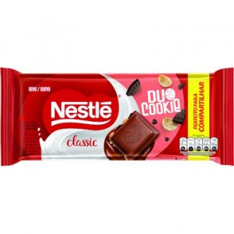 CHOCOLATE EM BARRA NESTLÉ FAMÍLIA DUO COOKIE 150G