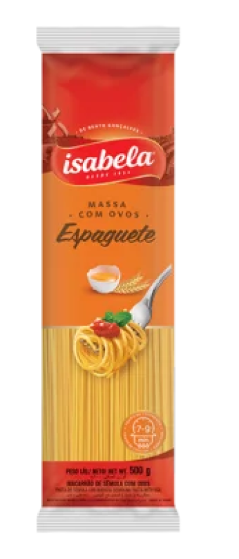 MASSA ISABELA ESPAGUETE C/ OVOS 500G