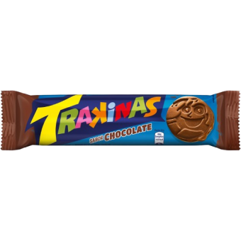 BOLACHA RECHEADA TRAKINAS CHOCOLATE 126G