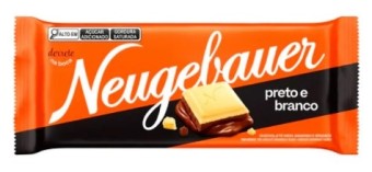 BARRA CHOCOLATE NEUGEBAUER PRETO E BRANGO 80G
